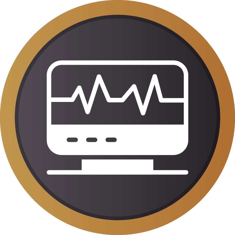 electrocardiograma creativo icono diseño vector