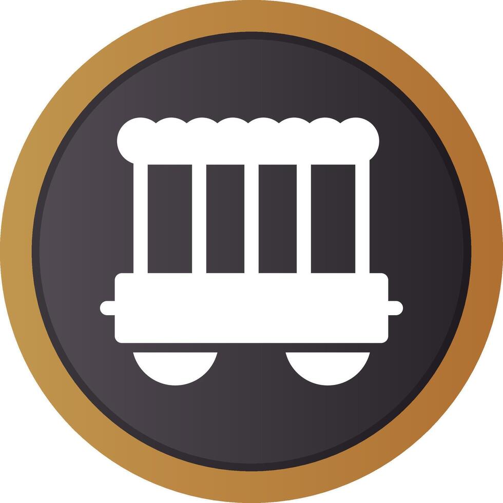 Circus Carriage Creative Icon Design vector