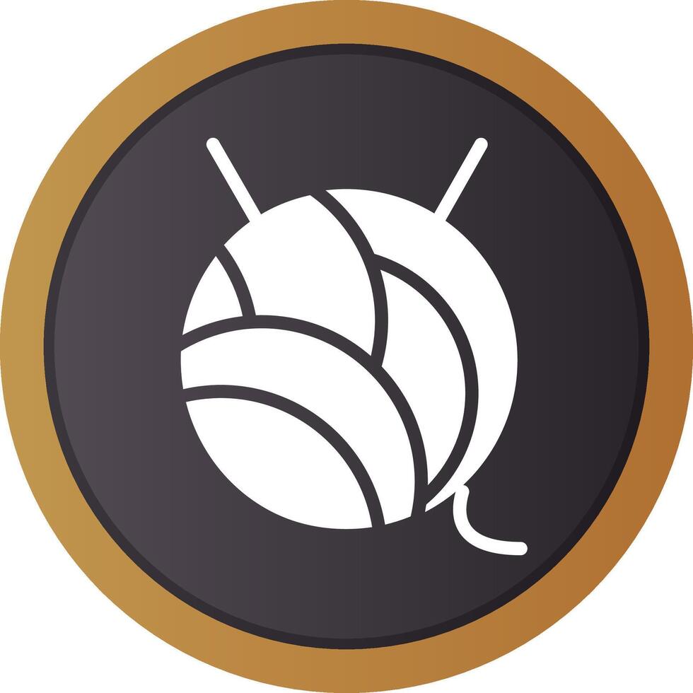 Wool Ball Creative Icon Design vector