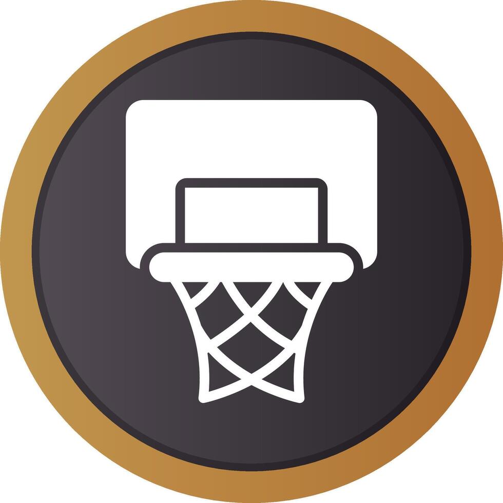 Basketball Hoop Creative Icon Design vector