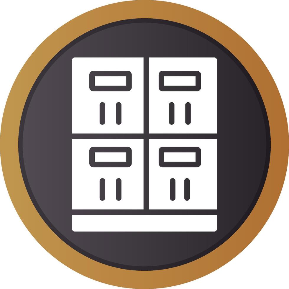 Lockers Creative Icon Design vector