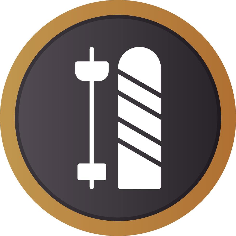 Skis Creative Icon Design vector