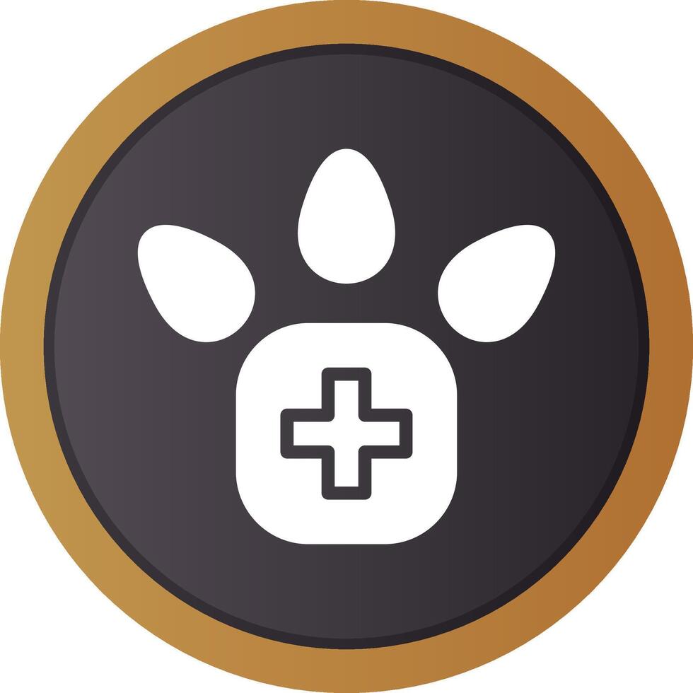 diseño de icono creativo de pie veterinario vector