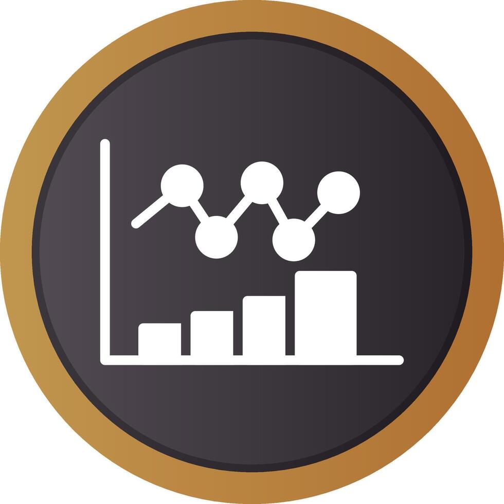 Bar Chart Creative Icon Design vector