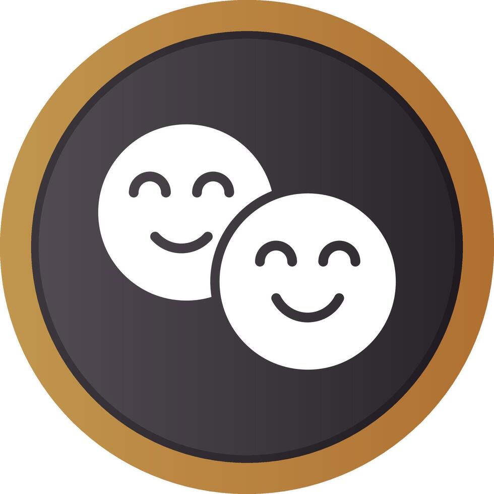 diseño de icono creativo sonriente vector