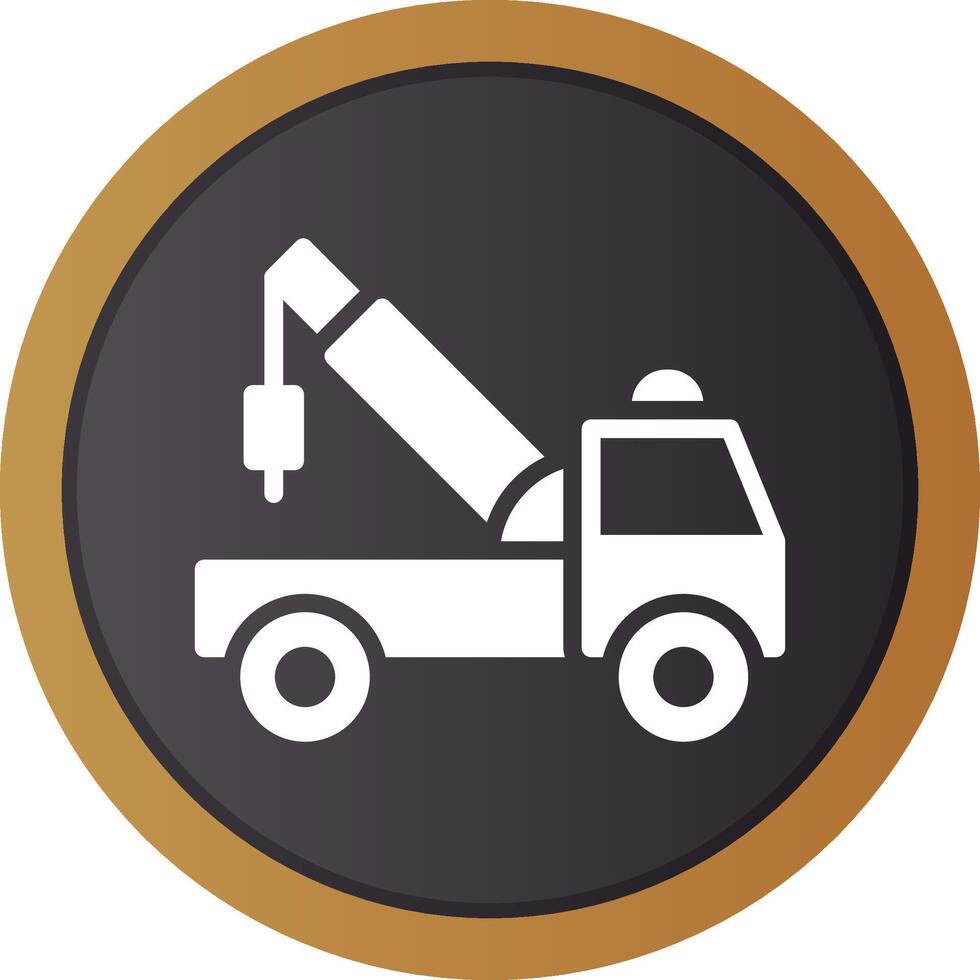 Tow Truck Creative Icon Design vector