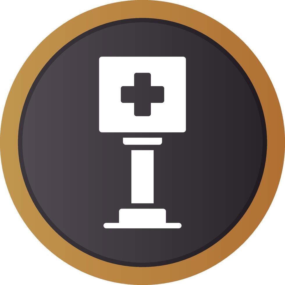 Healthcare Sign Board Creative Icon Design vector
