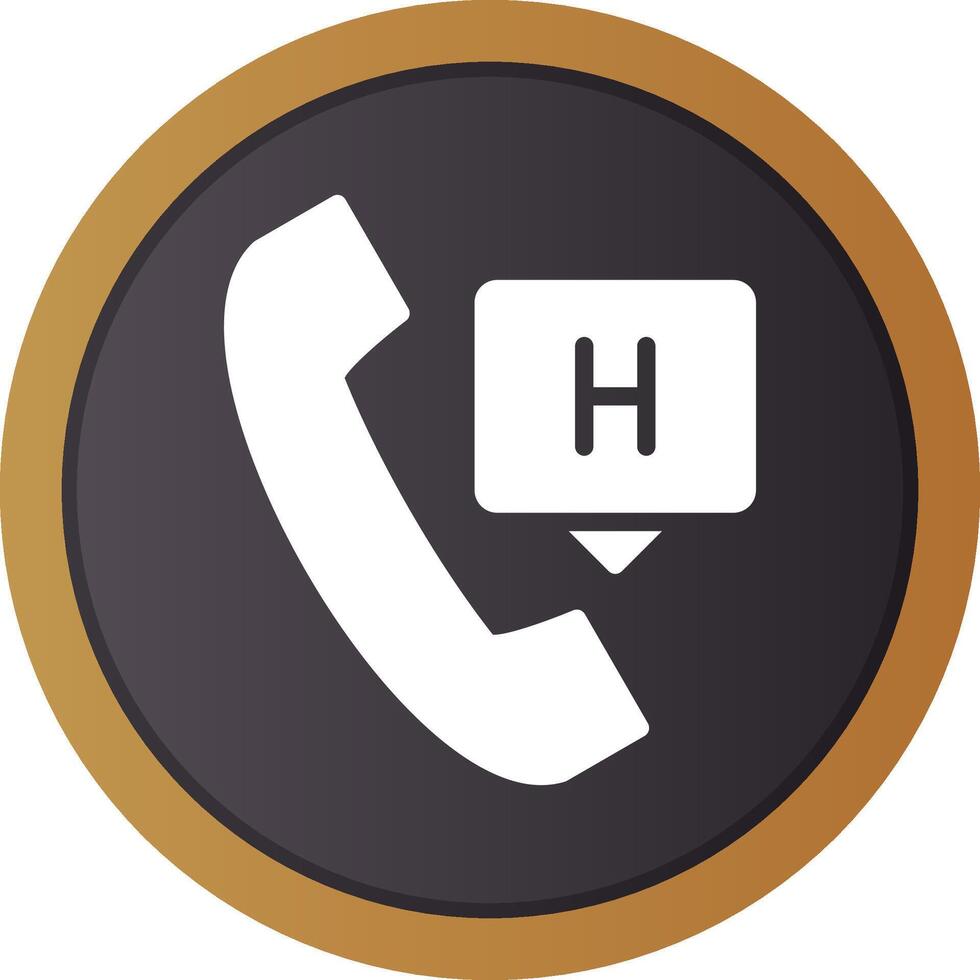 Emergency Call Creative Icon Design vector