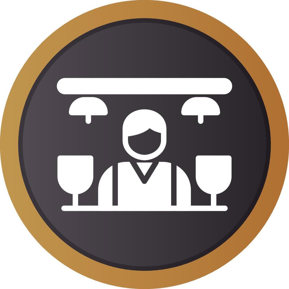 Bar Counter Creative Icon Design vector