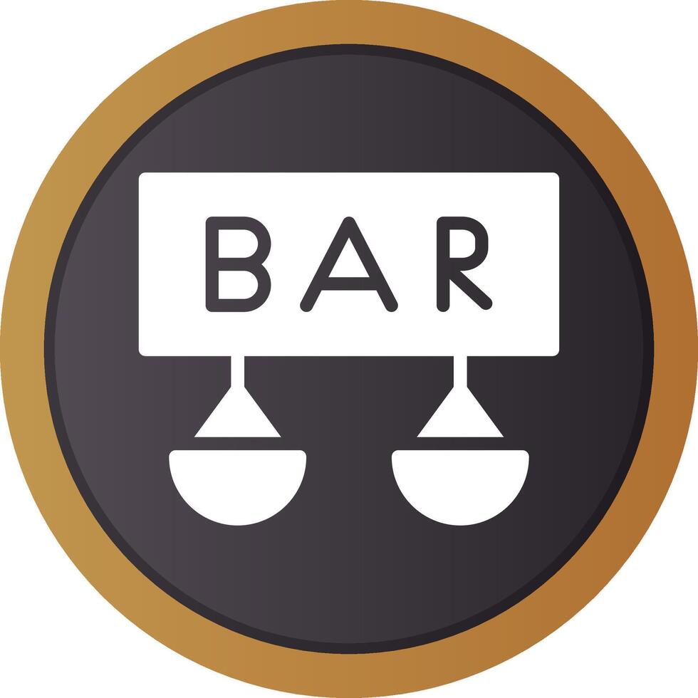 Bar Creative Icon Design vector