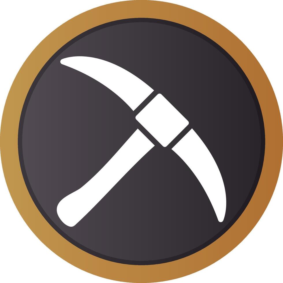 Pickaxe Creative Icon Design vector