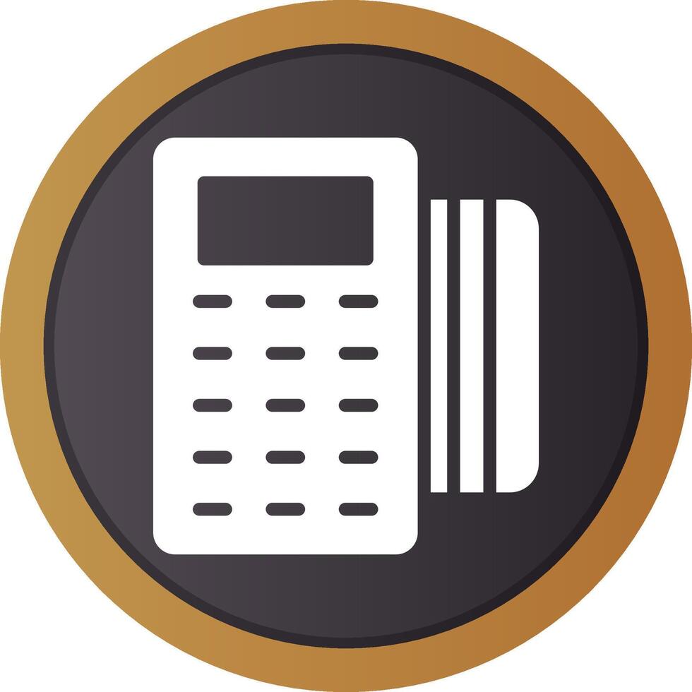 Pos Terminal Creative Icon Design vector