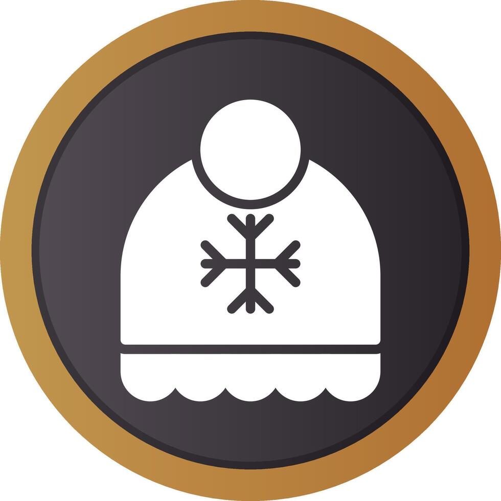 Winter Hat Creative Icon Design vector