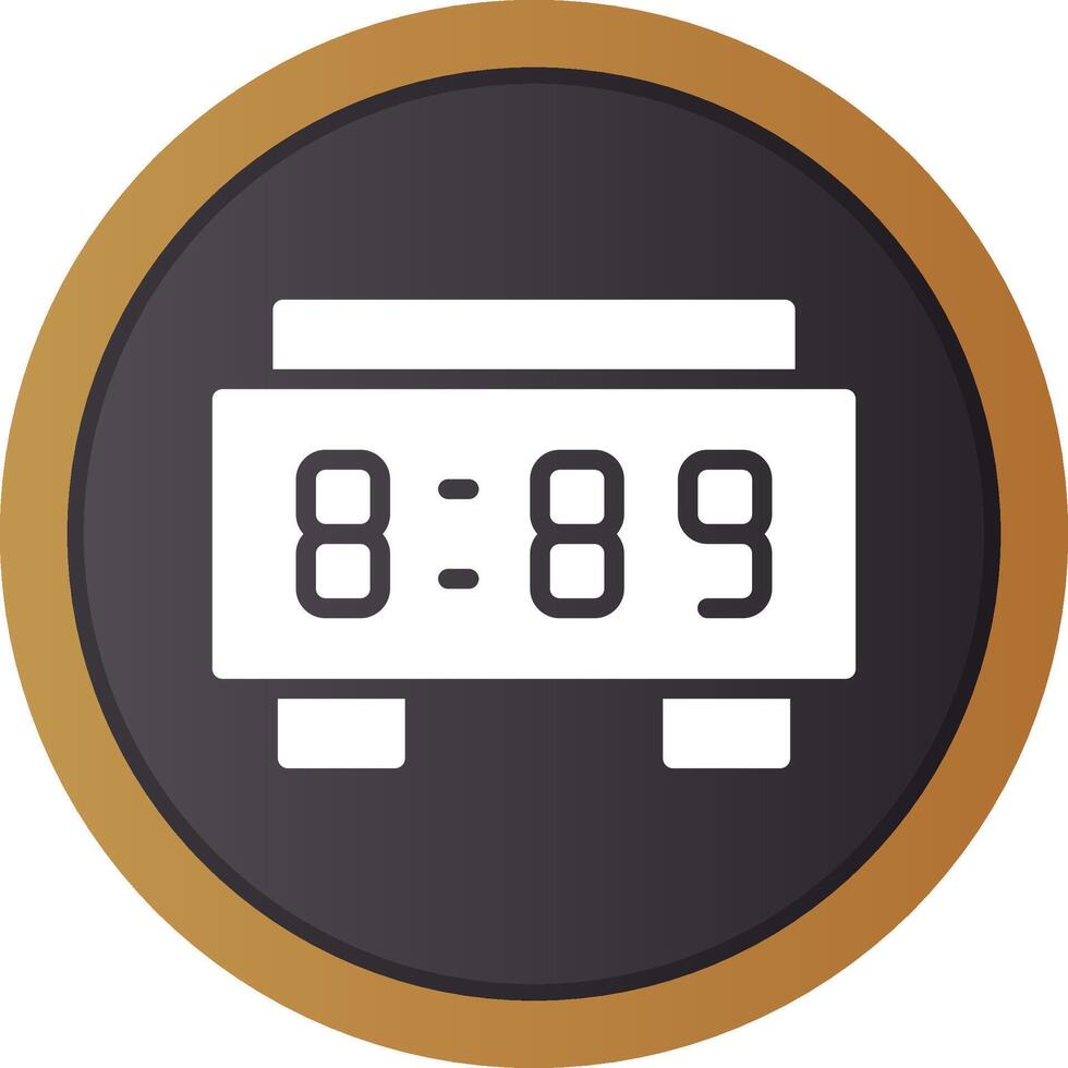 Digital Clock Creative Icon Design vector