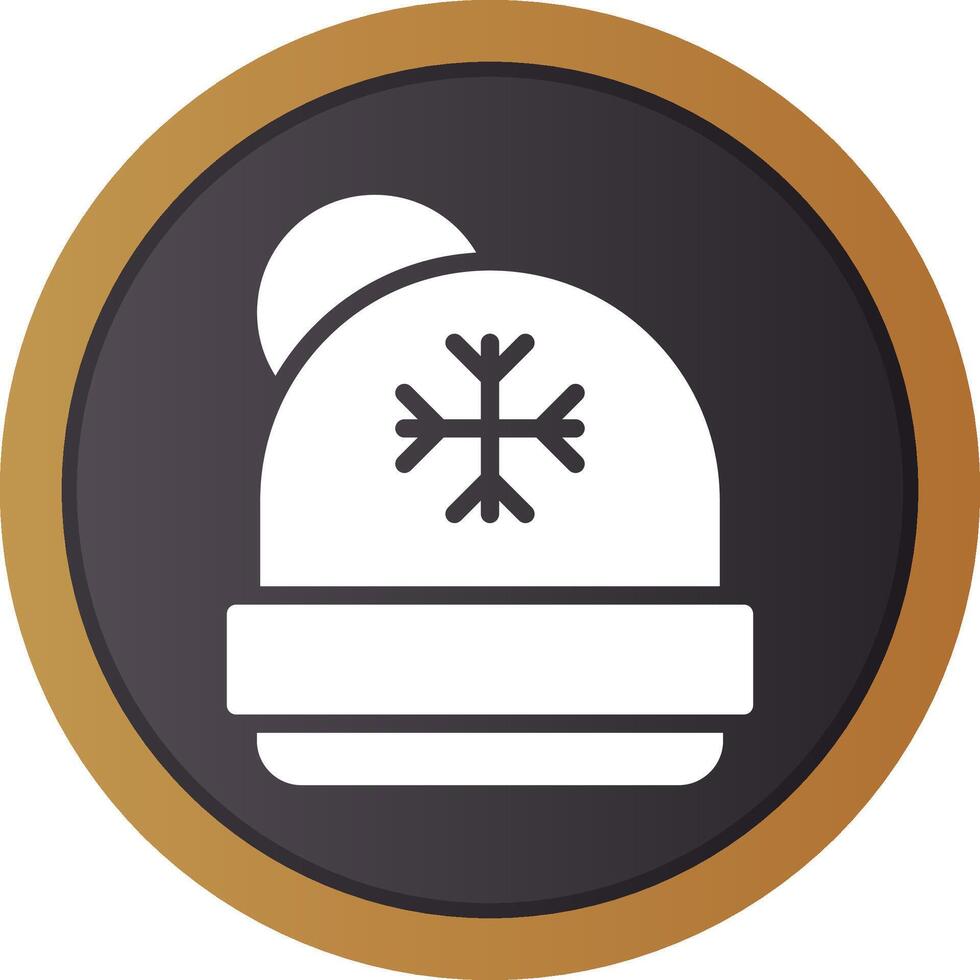 diseño de icono creativo de gorro vector