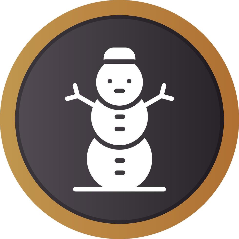 Snowman Creative Icon Design vector