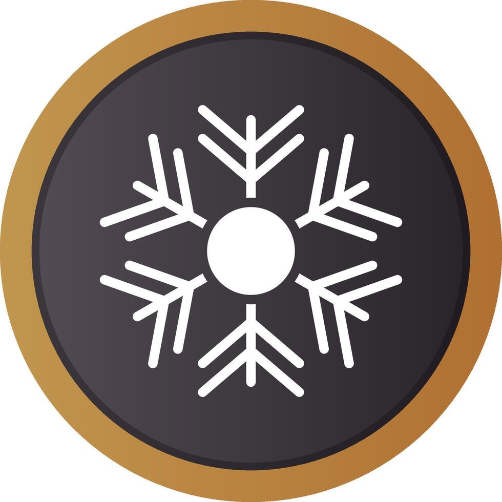 diseño de icono creativo de copo de nieve vector