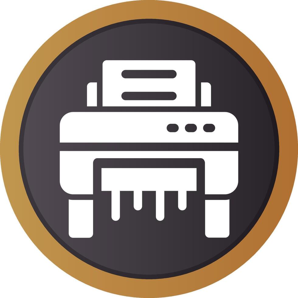 Paper Shredder Creative Icon Design vector