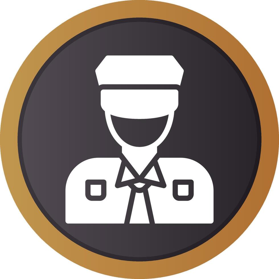 Police Man Creative Icon Design vector