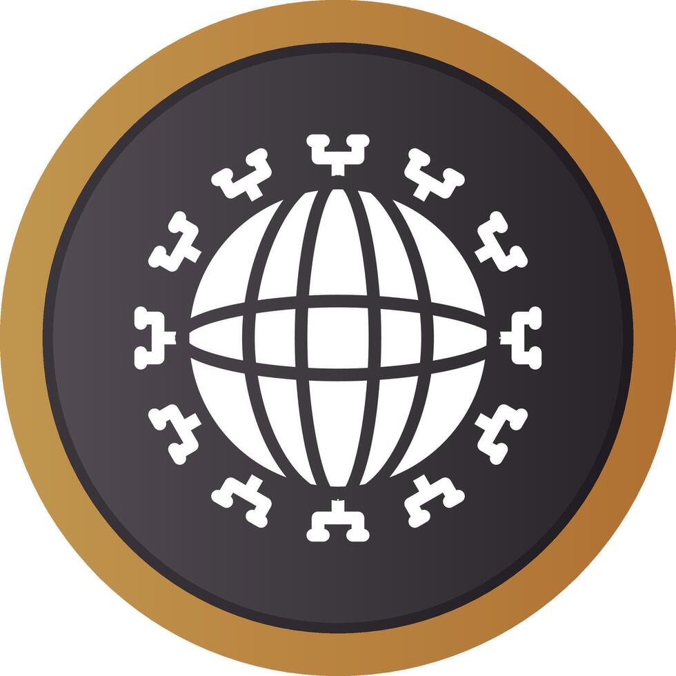 Global Network Creative Icon Design vector