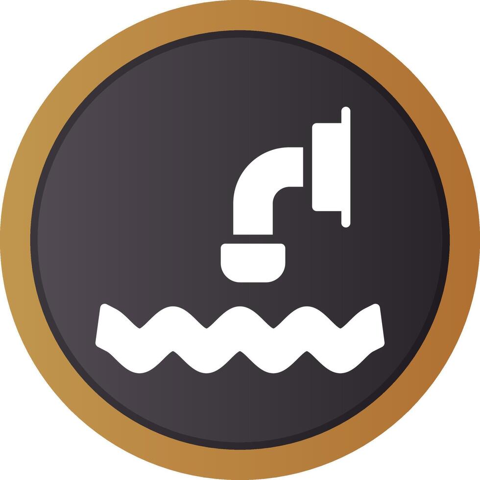 Waste Water Creative Icon Design vector