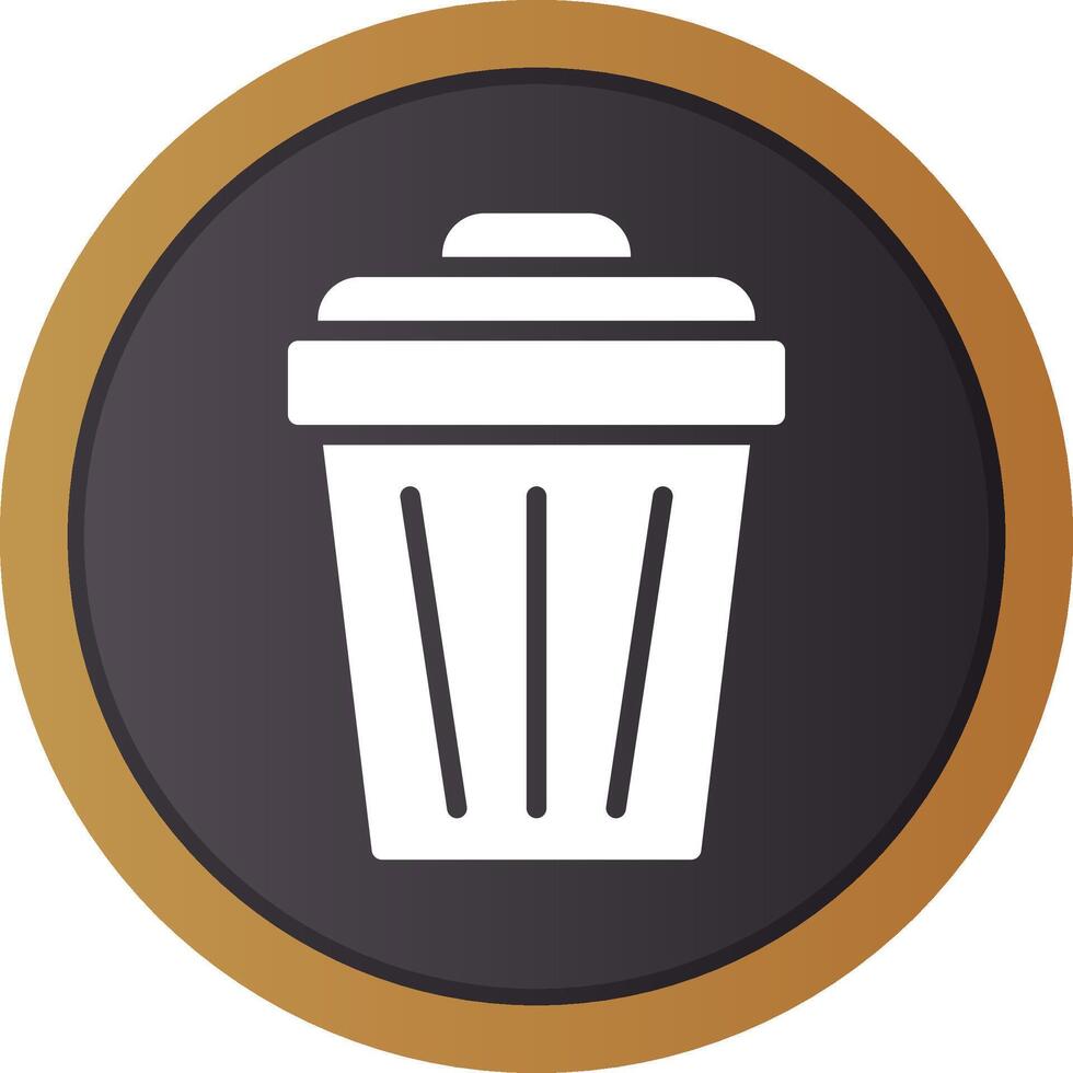 Trash Can Creative Icon Design vector