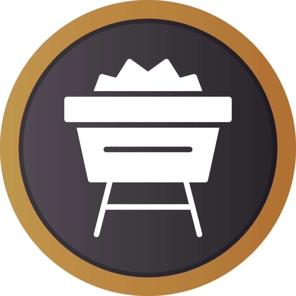 Mine Cart Creative Icon Design vector