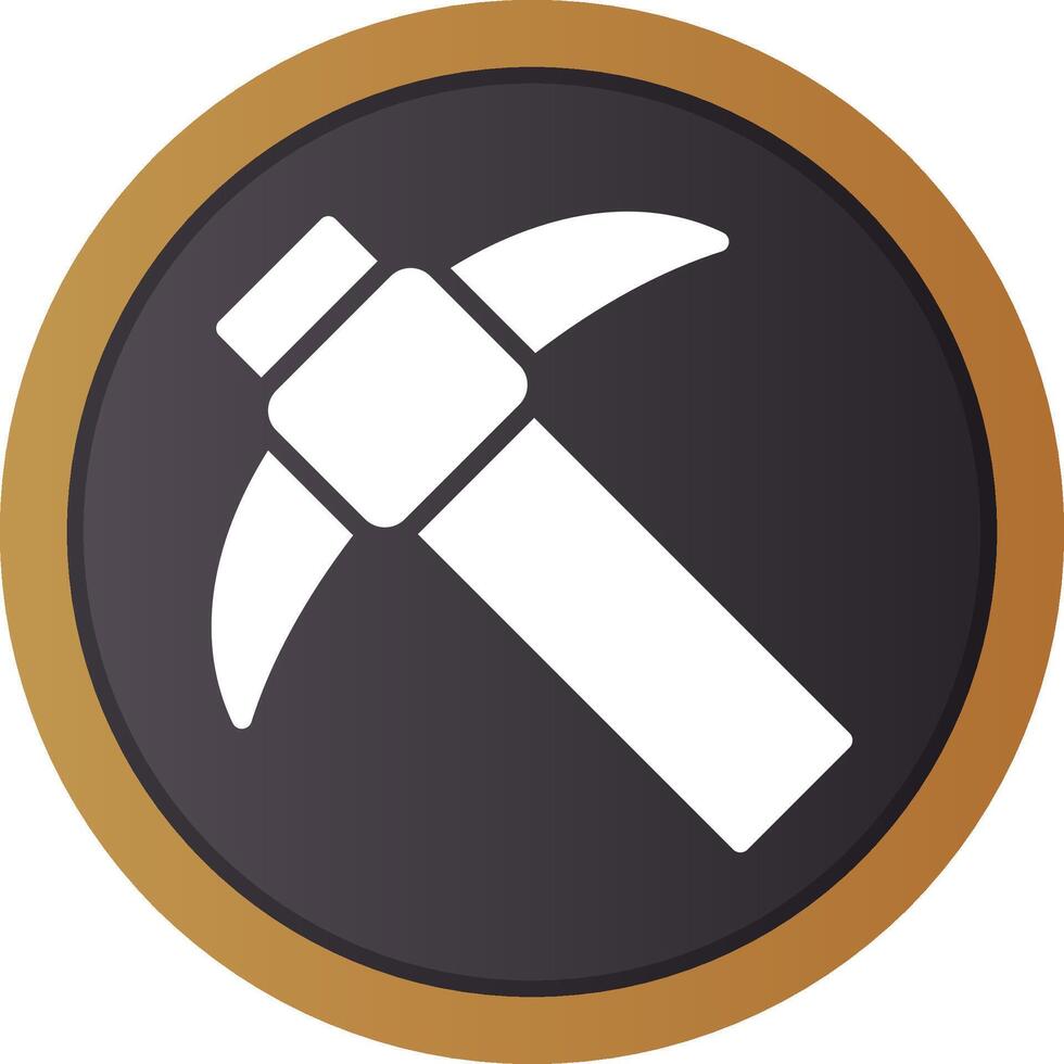 Pickaxe Creative Icon Design vector