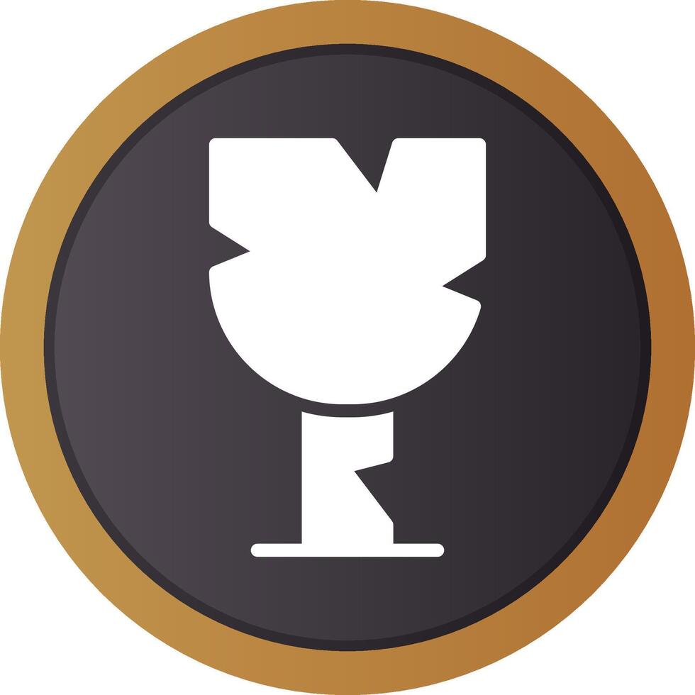 Broken Glass Creative Icon Design vector