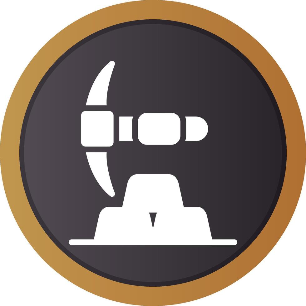 Gold Mine Creative Icon Design vector