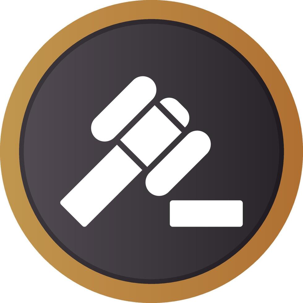 Law Hammer Creative Icon Design vector