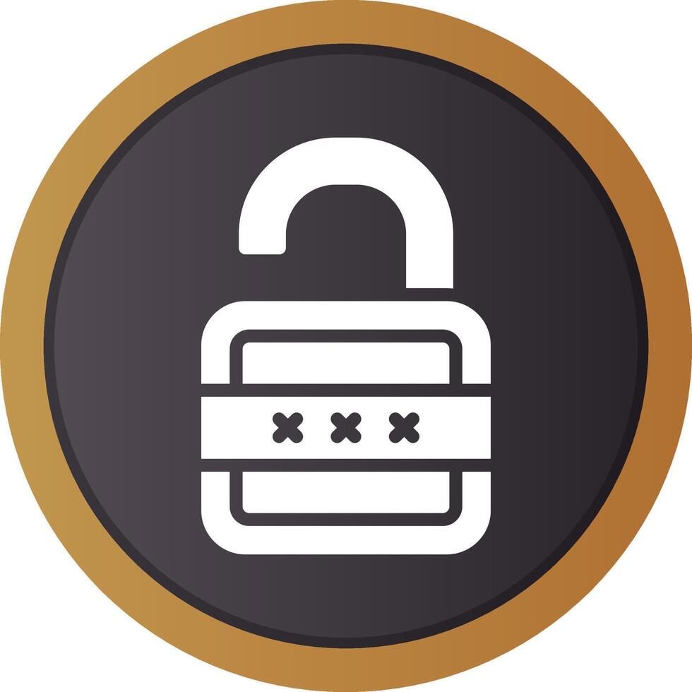 Lock Open Creative Icon Design vector