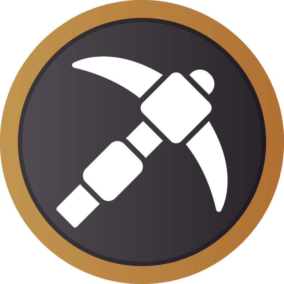 Pickaxe Creative Icon Design vector