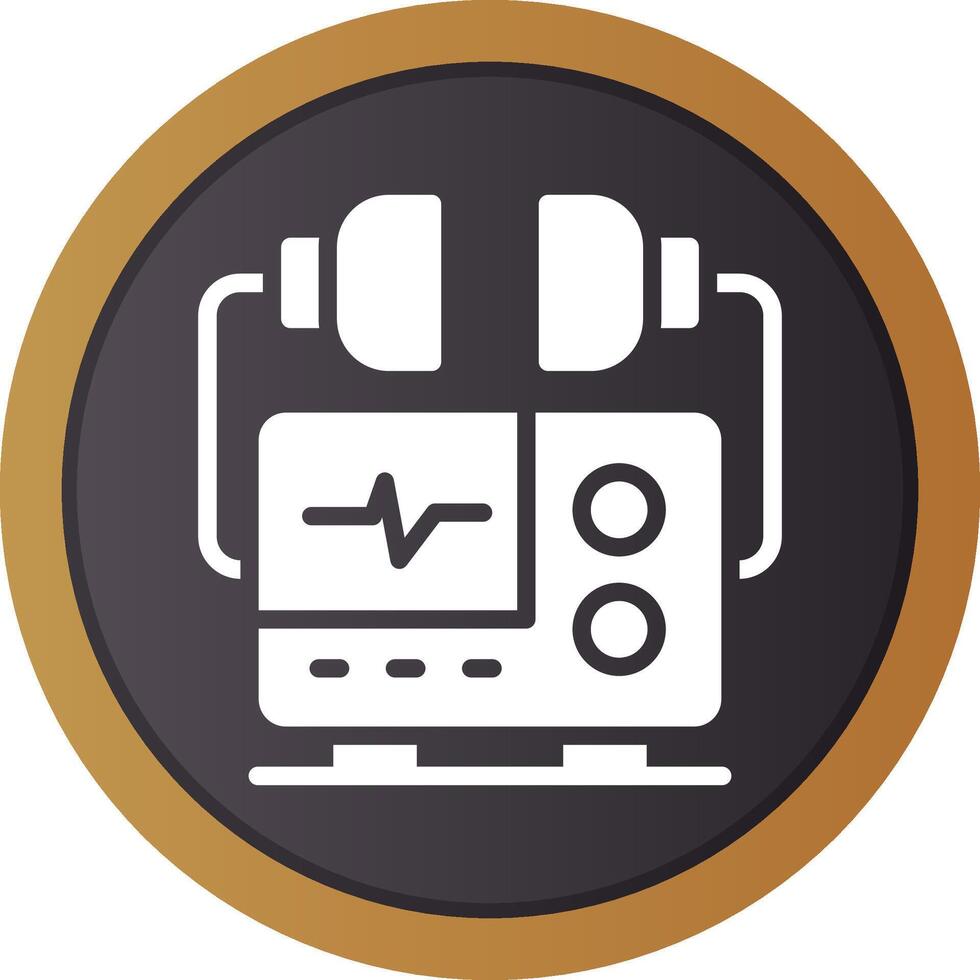 Defibrillator Creative Icon Design vector