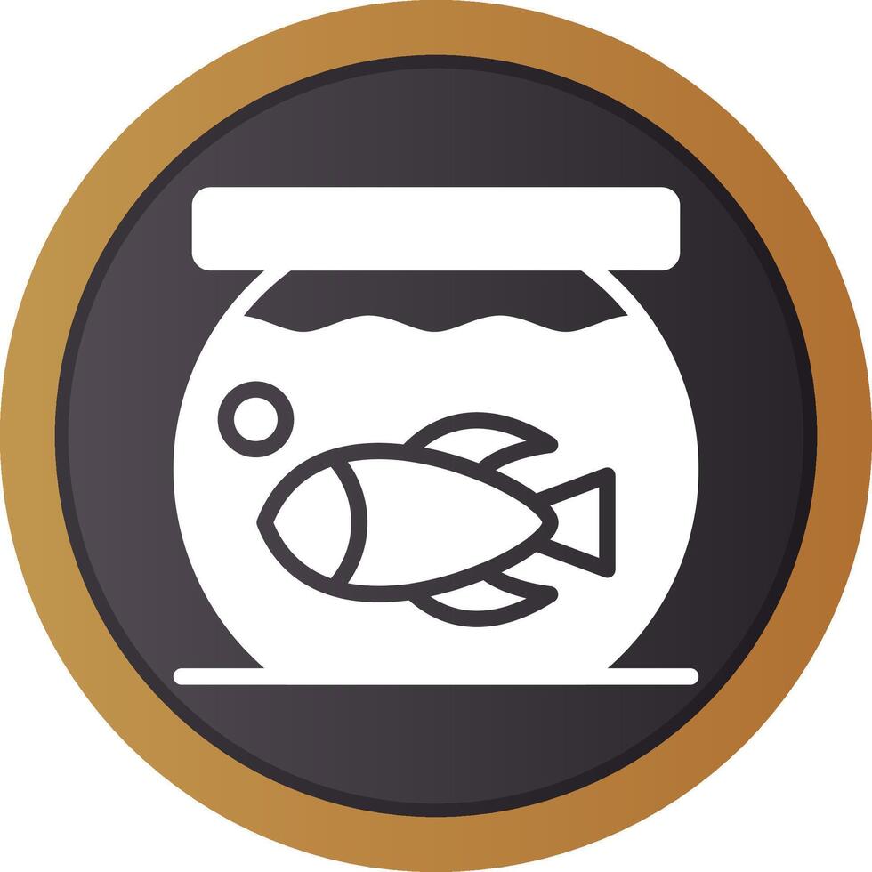 Fish Bowl Creative Icon Design vector