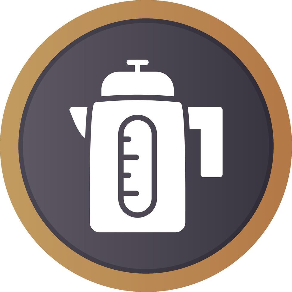 Electric Kettle Creative Icon Design vector