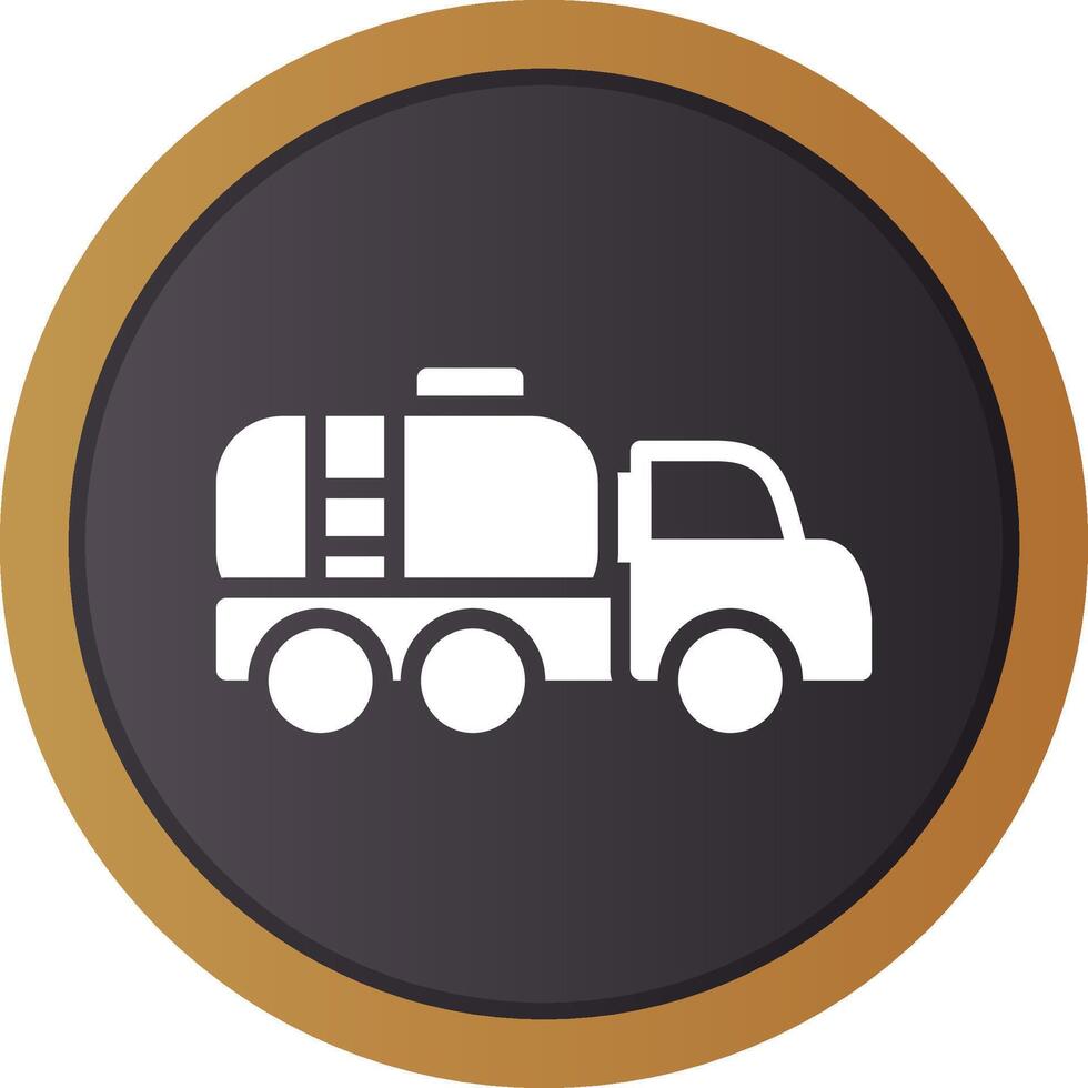 Tanker Truck Creative Icon Design vector