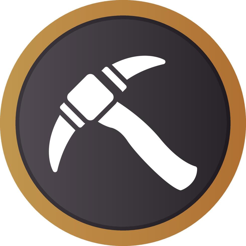 Pickaxe Creative Icon Design vector