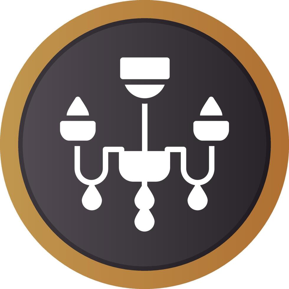 Chandelier Creative Icon Design vector
