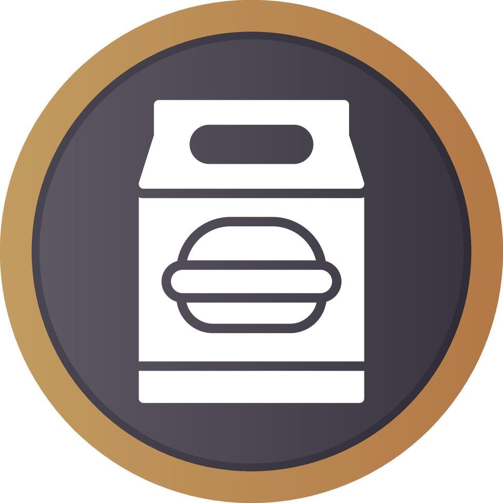 Lunch Bag Creative Icon Design vector