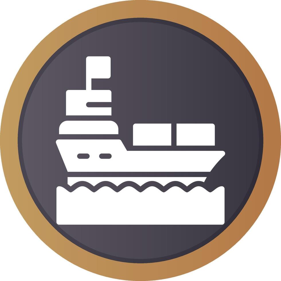 Ship Creative Icon Design vector