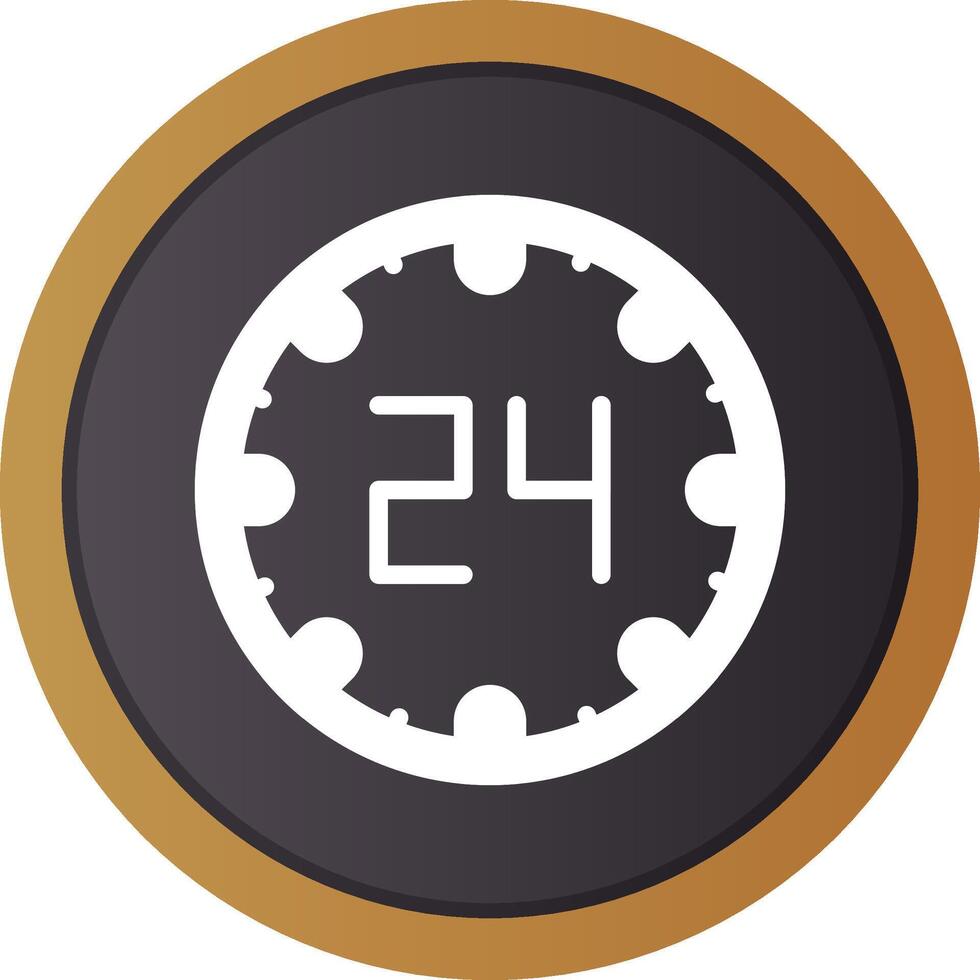 24 Hours Creative Icon Design vector