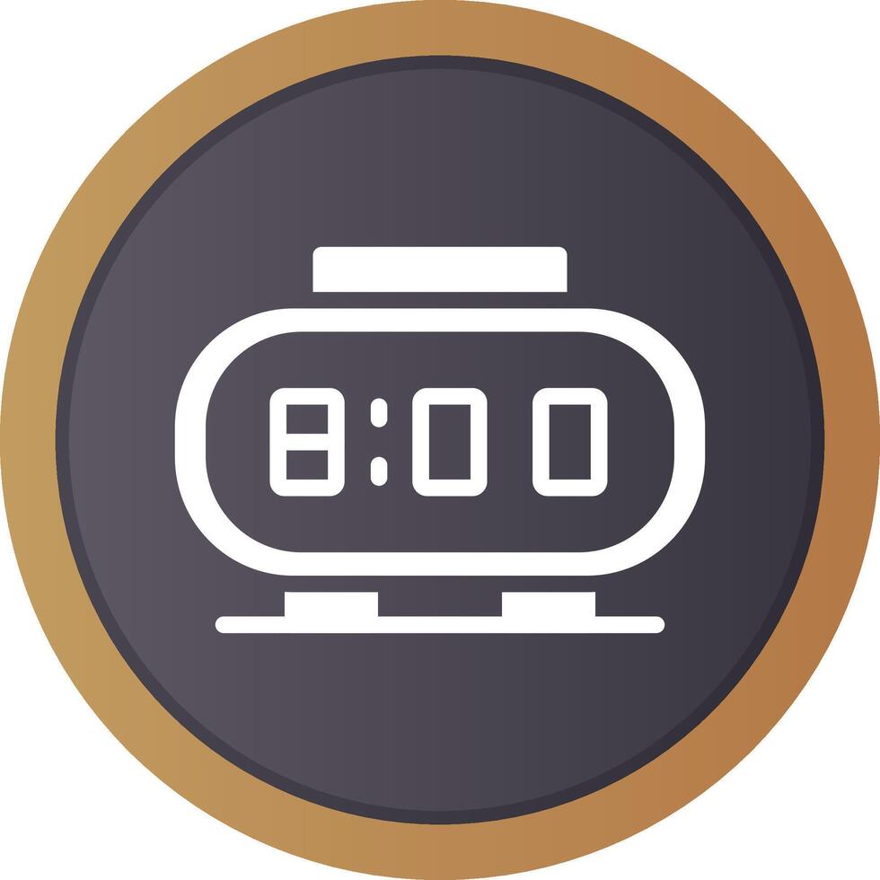 Digital Clock Creative Icon Design vector