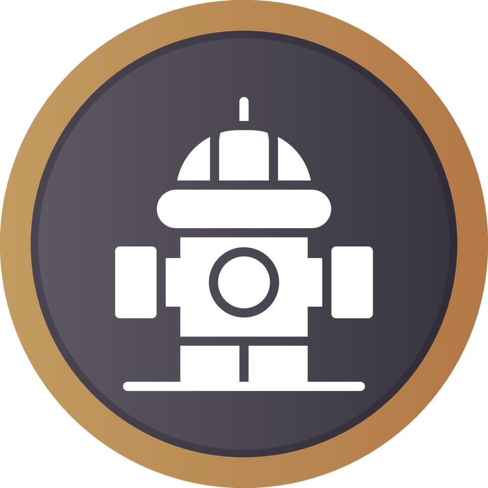 Fire Hydrant Creative Icon Design vector