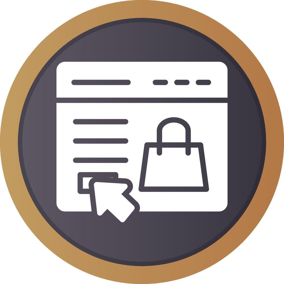 Online Store Creative Icon Design vector