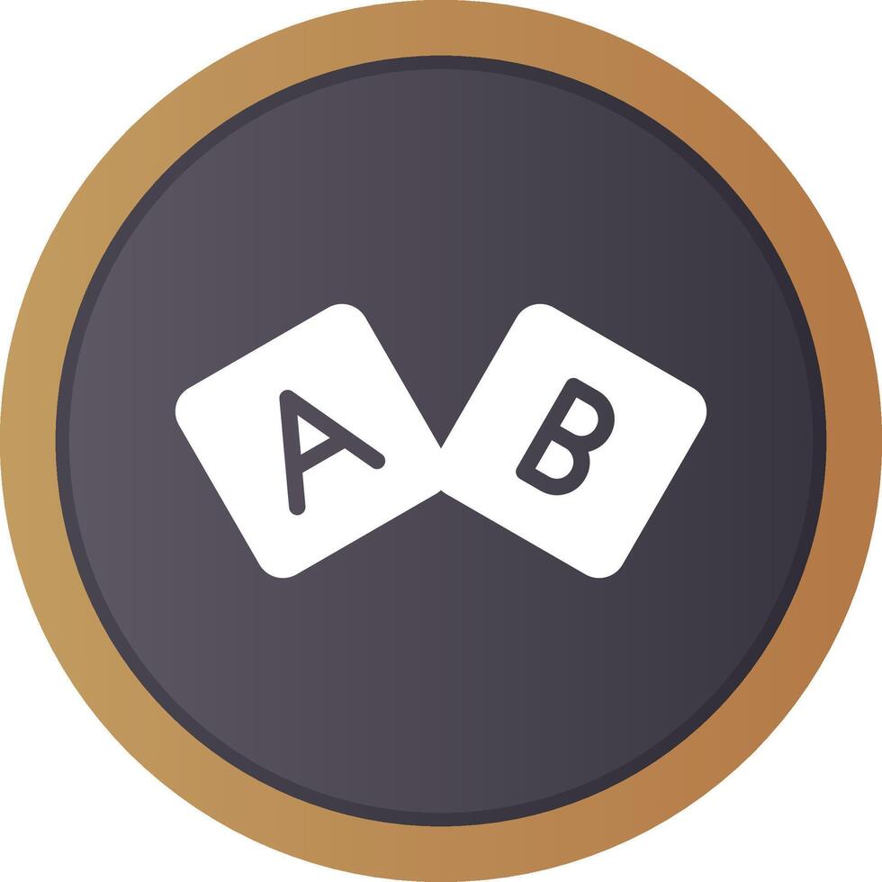 diseño de icono creativo de bloque abc vector