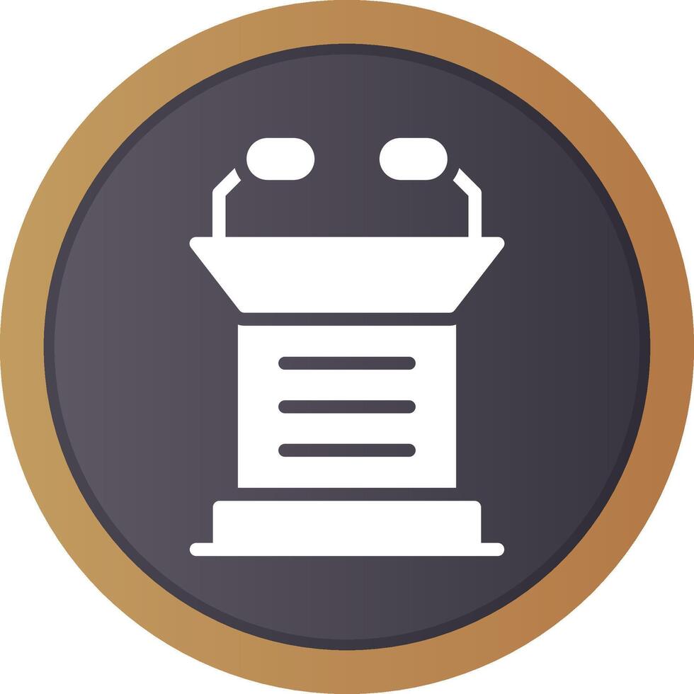 Lectern Creative Icon Design vector
