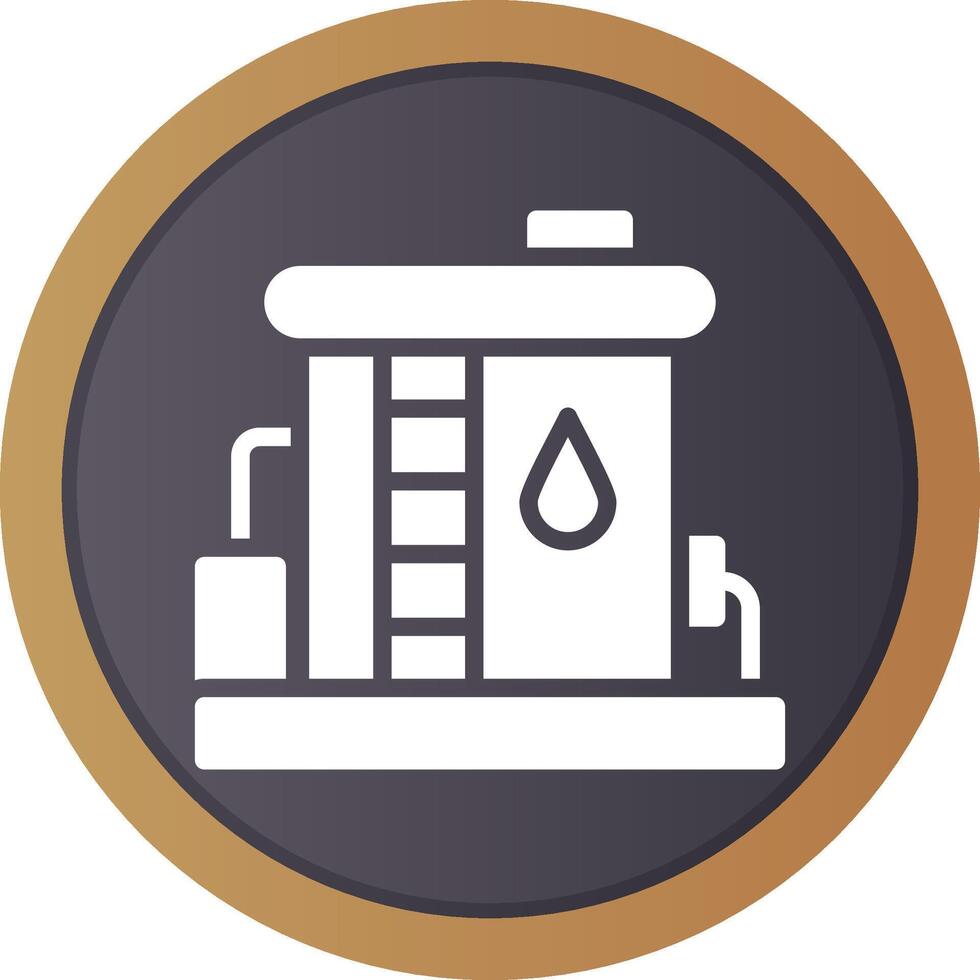 diseño de icono creativo de tanque de aceite vector