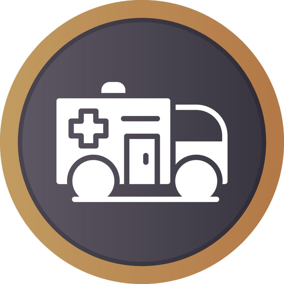 Ambulance Creative Icon Design vector