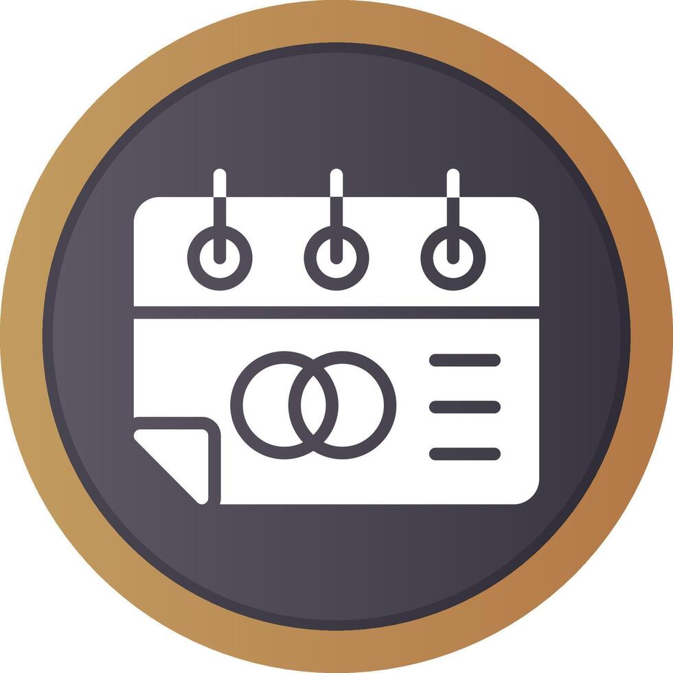 Wedding Day Creative Icon Design vector